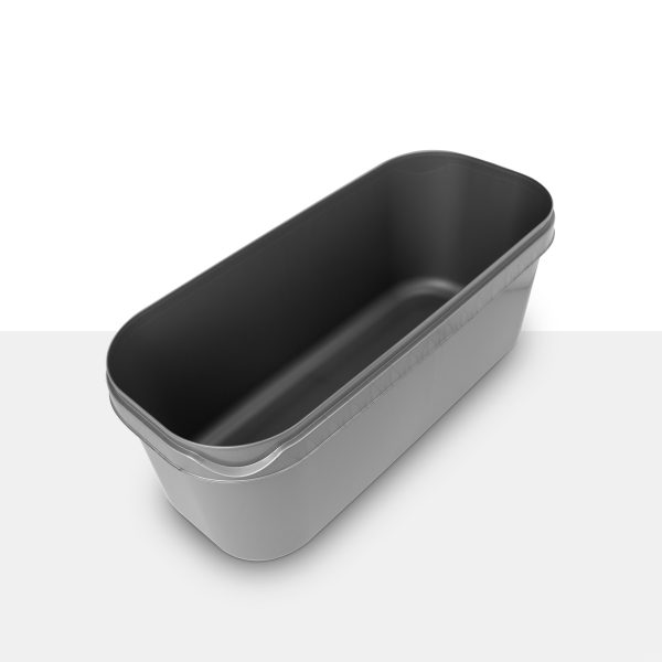 5 litre Napoli food container in silver