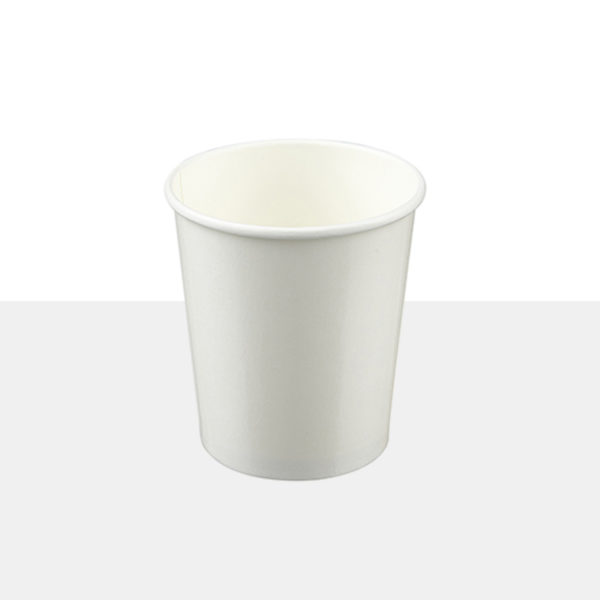 16oz white PE lined ice cream container